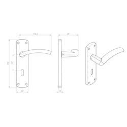 Serozzetta Tres Door Handles