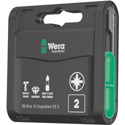 Wera / Wera Impaktor Diamond Screwdriver Bit Box PZ2