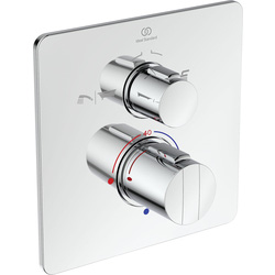Ideal Standard Easybox Thermostatic Concealed Dual Outlet Shower Valve Square