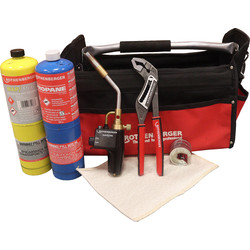 Rothenberger Rothenberger Tool Bag Soldering Kit 15mm Pipeslice 10" Rogrip M - 81509 - from Toolstation