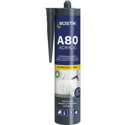 Bostik A80 Acrylic Decorators Caulk 310ml White
