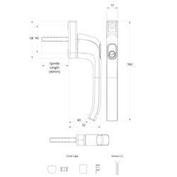 Fab & Fix Hardex Architectural Window Handle