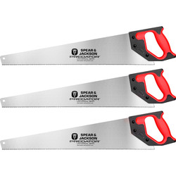 Spear and Jackson Predator Universal Saw Triple Pack 550mm (22") - 82047 - from Toolstation