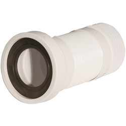 McAlpine McAlpine Flexible Straight WC Connector 170mm-410mm - 82066 - from Toolstation