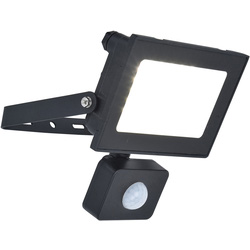 Lutec Halo Slim LED PIR Floodlight IP44 10W 950lm 4000K