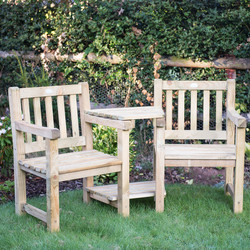 Forest Garden Harvington Love Seat 90cm (h) x 167cm (w) x 72cm (d)