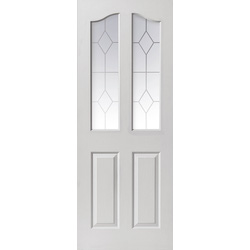 Edwardian 2 Light White Internal Door 35 x 1981 x 686mm