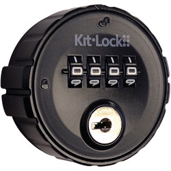 Kitlock KL10 - Mechanical Combination Lock with Code Finder Key Up to 18mm Door Thickness