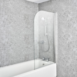 Mira Showers / Mira Elevate Curved Bath Screen 800mm