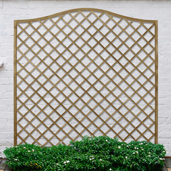 Forest Garden Pressure Treated Decorative Europa Hamburg Garden Screen 6' x 6'