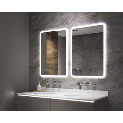 Sensio Libra Ultra Slim LED Bathroom Mirror CCT 800 x 600mm