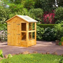 Power Apex Potting Shed 4' x 6' - Double Doors
