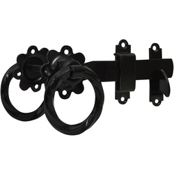 GateMate Twisted Ring Gate Latch 150mm Epoxy Black