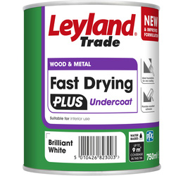 Leyland Fast Drying Plus Water Based Undercoat White 750ml