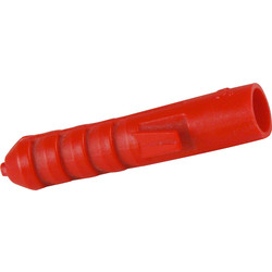 Fischer Plastic Contract Wall Plug Red 6mm