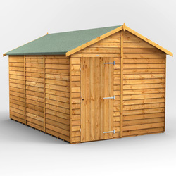 Power / Power Overlap Apex Shed 12' x 8' No Windows