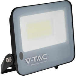 V-TAC IP65 LED Photocell Sensor Floodlight with Samsung Chip 30W Black 3100lm 4000K