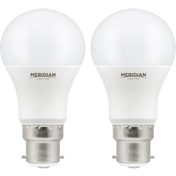 Meridian Lighting LED GLS Lamp 12W BC (B22d) Warm White 1050lm - 84204 - from Toolstation