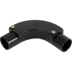 CED 20mm PVC Inspection Bend Black - 84380 - from Toolstation