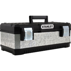 Stanley Stanley Galvanised Metal Plastic Toolbox 500mm (20") - 84450 - from Toolstation