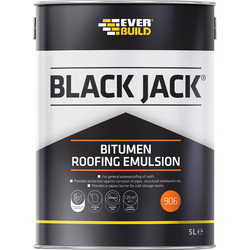 Everbuild Everbuild Black Jack Roofing Emulsion 5L - 84528 - from Toolstation