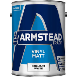 Armstead Trade Armstead Trade Vinyl Matt Brilliant White 5L - 84738 - from Toolstation