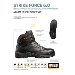 Magnum Strike Force Waterproof Safety Boots (8")