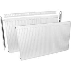 Barlo Delta Radiators / Barlo Delta Compact Type 11 Single-Panel Single Convector Radiator 500 x 400mm 1208Btu