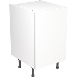 Kitchen Kit Flatpack Slab Kitchen Cabinet Base Unit Super Gloss White 500mm