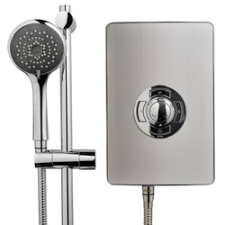 Triton Collection ll Electric Shower Brushed Steel