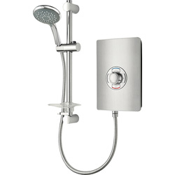 Triton Showers Triton Collection ll Electric Shower Brushed Steel 8.5kW - 84930 - from Toolstation
