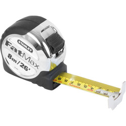 Stanley FatMax Stanley Fatmax Pro Tape Measure 8m - 85056 - from Toolstation