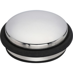 Dome Weight Door Stop Polished - 85093 - from Toolstation