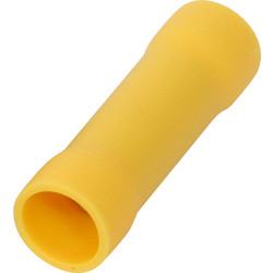 Butt Connectors 6mm Yellow