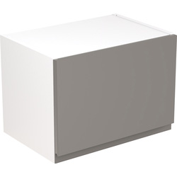 Kitchen Kit Flatpack J-Pull Kitchen Cabinet Wall Bridge Unit Super Gloss Dust Grey 500mm