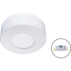 Integral LED Microwave Sensor IP20 White 8m 2in1 Surface or Recess