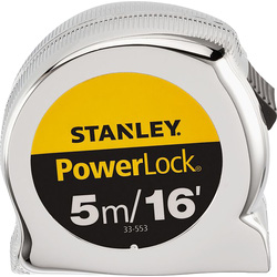 Stanley Micro Powerlock Tape Measure 5m/16'