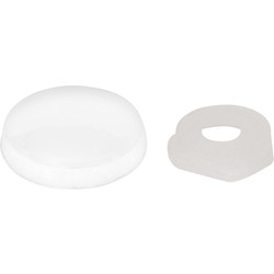 Plastic Dome Screw Cover White