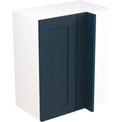 Kitchen Kit / Kitchen Kit Flatpack Shaker Kitchen Cabinet Wall Blind Corner Unit Ultra Matt Indigo Blue 600mm