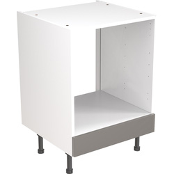 Kitchen Kit / Kitchen Kit Ready Made J-Pull Kitchen Cabinet Base Oven Unit Super Gloss Dust Grey 600mm