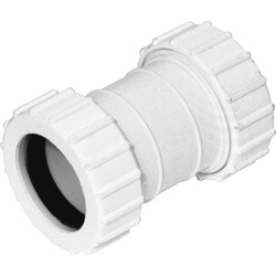 Aquaflow Compression Straight Coupling 40mm - 85727 - from Toolstation