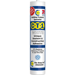 CT1 CT1 Sealant & Adhesive 290ml White - 85802 - from Toolstation