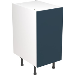 Kitchen Kit Ready Made Slab Kitchen Cabinet Base Unit Ultra Matt Indigo Blue 400mm