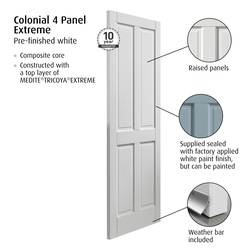 Colonial 4 Panel Extreme External Door