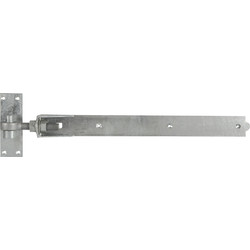 GateMate GateMate Adjustable Band & Hook on Plate 600mm Galvanised - 85966 - from Toolstation