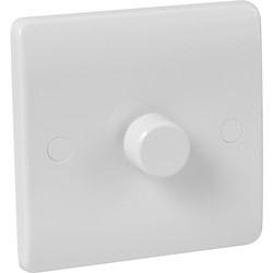 Click Mode White Dimmer Switch 1 Gang 2 Way 400W