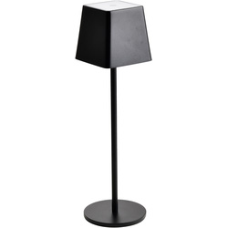 V-TAC IP54 LED USB Wireless Rechargeable Table Lamp 2W Black 200lm 3000K