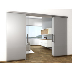 Coburn Flexiglas 50 One Door System 1000mm - Anodised Aluminium