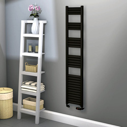 Towelrads Eton Black Aluminium Towel Radiator 1600 x 300mm 1572Btu