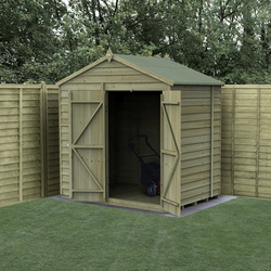Forest / 4LIFE Apex Shed 7 x 5 - Double Door, No Window